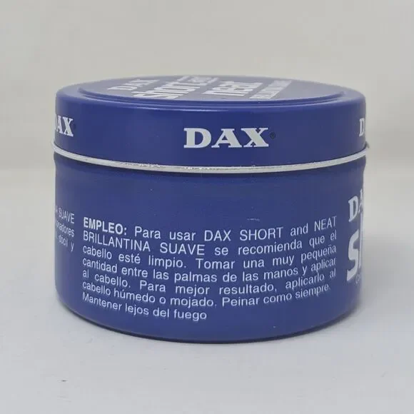 Lot Of 7 Dax Pomade Short and Neat Light Hair Dress 3.5 oz With Box VTG 1984 NOS Bath